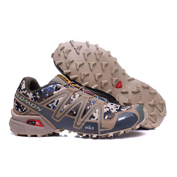Men's Salomon Shoes Speedcross 3 CS Trail Running In Army Brown