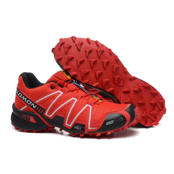 Salomon Speedcross 3 CS Trail Running In Black And Red Shoes
