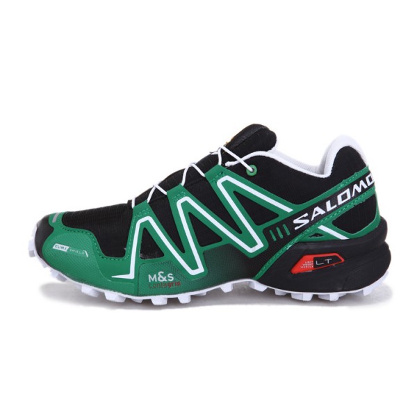 Salomon Speedcross 3 CS Trail Running In Black Green Shoes