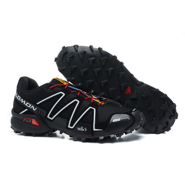 Salomon Speedcross 3 CS Trail Running In Black White Red Shoes