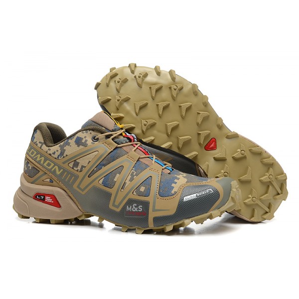 Salomon Speedcross 3 CS Trail Running In Sand Camouflage Shoes