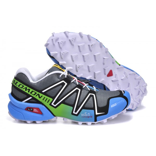 Salomon Speedcross 3 CS Trail Running In Gray Blue Shoes