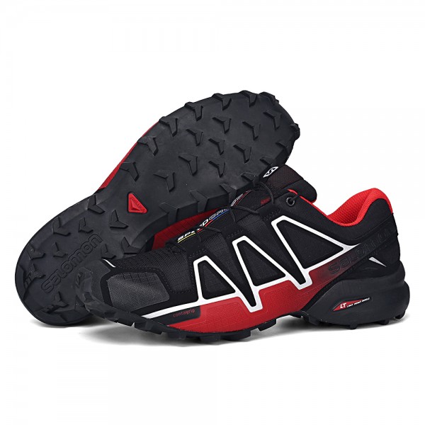 Salomon Speedcross 4 Trail Running In Black Red Shoes