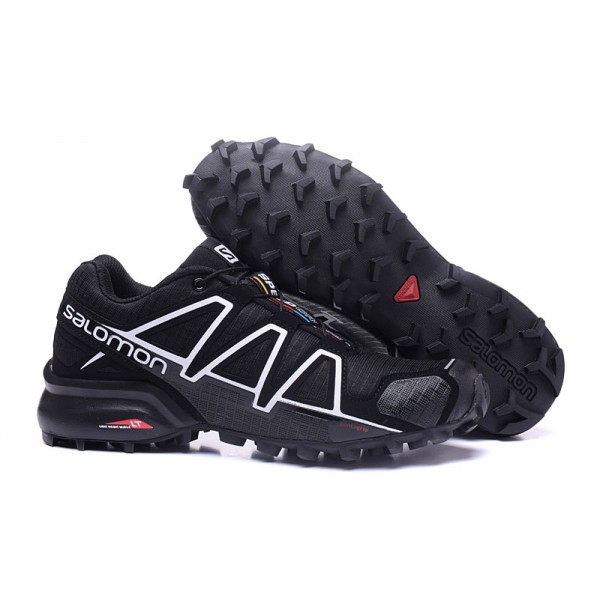 Cheap Salomon Speedcross 4 Trail Running In Black White Shoes