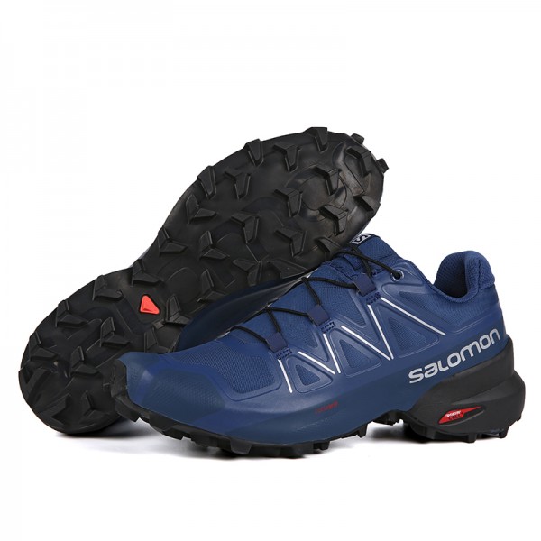 Salomon Speedcross 5 GTX Trail Running In Deep Blue Shoes