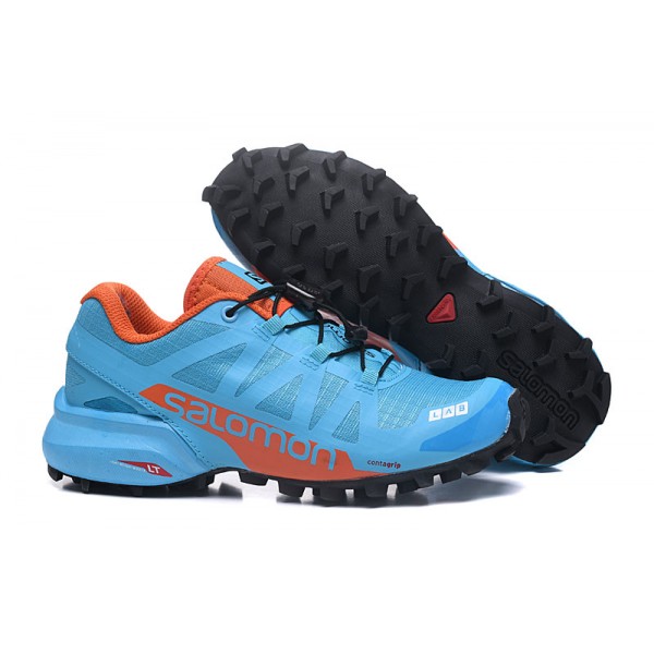 Salomon Speedcross Pro 2 Trail Running In Lack Blue Orange Shoes