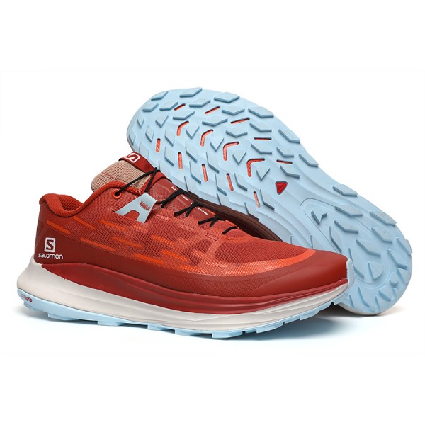 Men's Salomon Shoes Ultra Glide Trail Running In Red White
