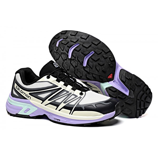 Women's Salomon Shoes XT-Wings 2 Unisex Sportstyle In Black Purple