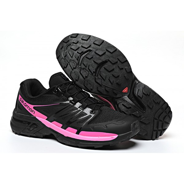 Women's Salomon Shoes XT-Wings 2 Unisex Sportstyle In Black Rose Red