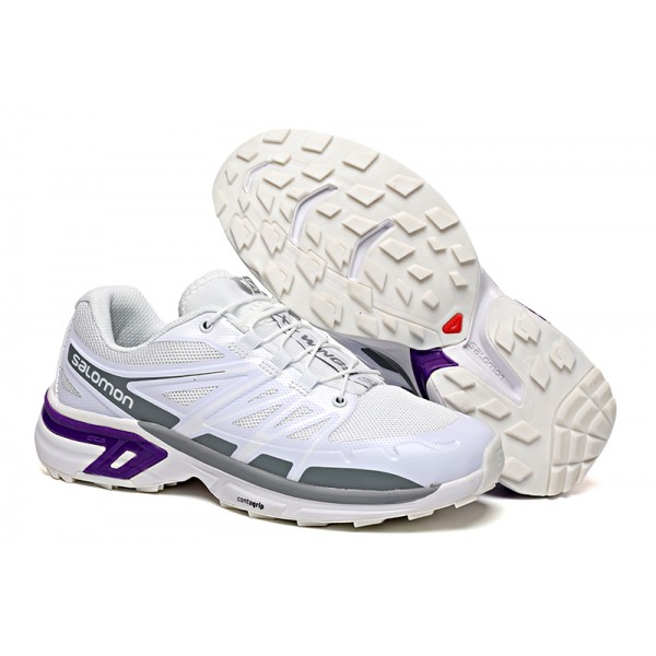 Women's Salomon Shoes XT-Wings 2 Unisex Sportstyle In White Gray