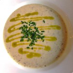 Vichyssoise, charred leek, chive oil