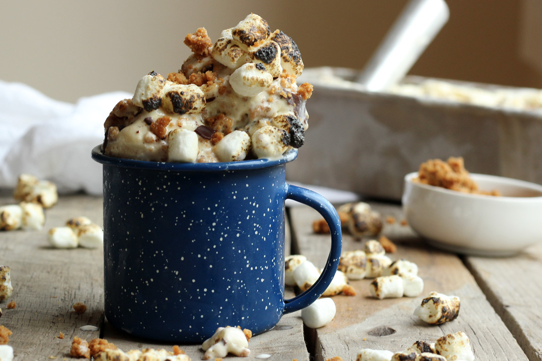 Drunken S'mores Ice Cream